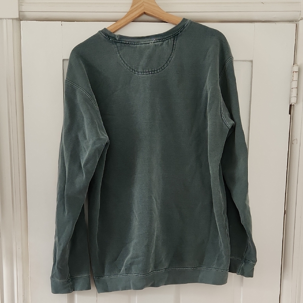 Comfort Colors Men's Crewneck Sweater‎ - Charleston S.C. Teal - Picture 5 of 5